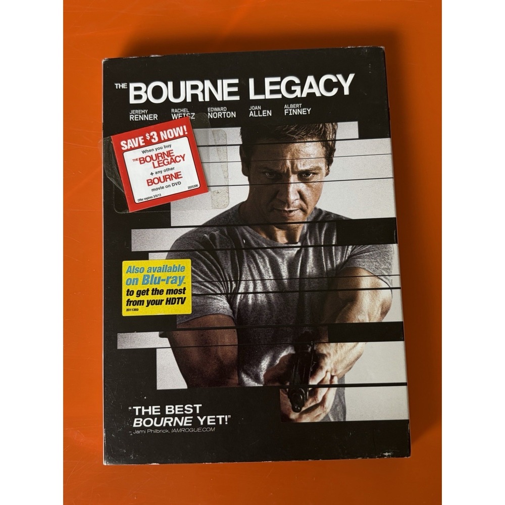 The Bourne Legacy DVD Slipcase Edition Movie Action Thriller Jeremy Renner
